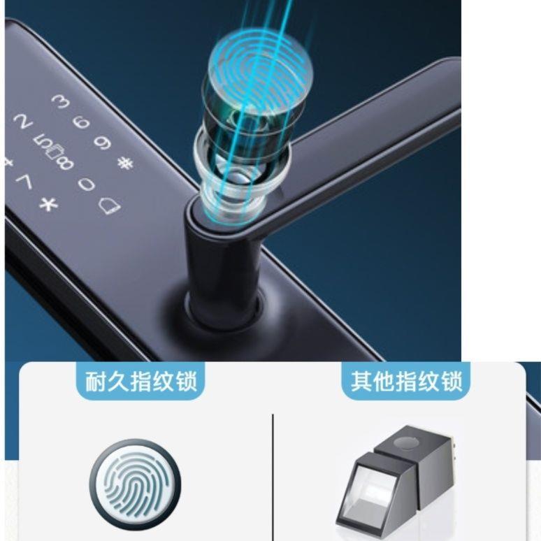 指锁码锁家用密通门锁防盗门智能锁电HYO子锁进户门入户大门用纹