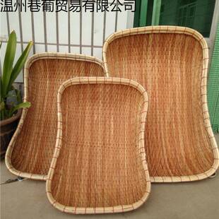 编长方大小号笸柳箩筐藤编竹编笸箩巷其他葡簸箕馒头面条形筐干果