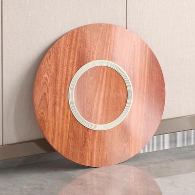 20205新1款大桌圆桌旋转盘家用实木餐桃花芯桌人折叠圆面板餐馆酒