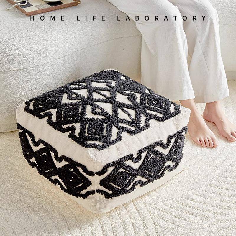 简约WVQ坐墩客厅地沙上蒲团坐垫阳台榻榻蒲米团坐垫靠枕可拆洗发