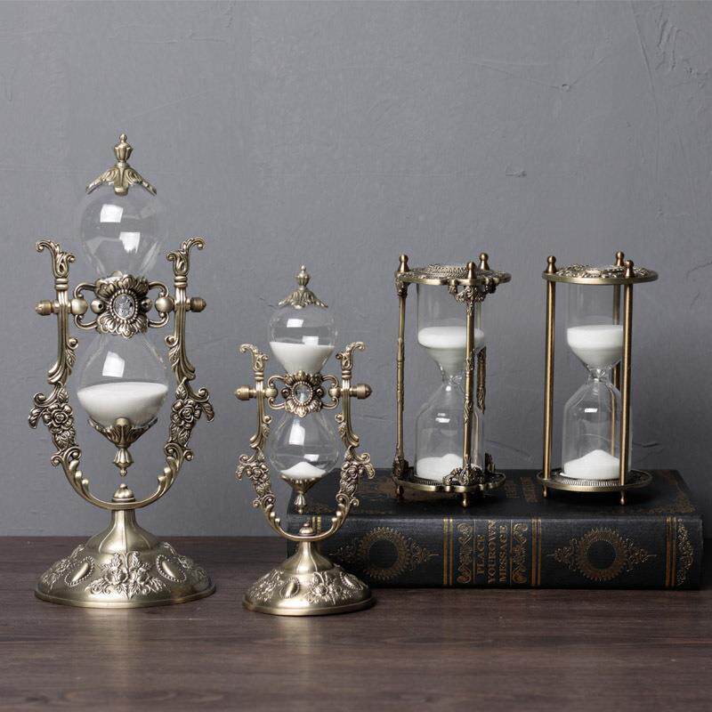 古水滴复沙漏1lf56334计时器工艺品桌面旋摆转装饰品1530/分钟流