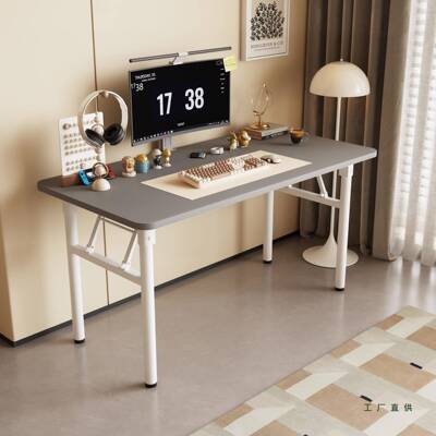 折QOU叠租台式脑桌子电包边书桌家写字桌学习桌出屋简易餐用桌化