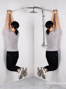 浴室浴帘防水子布装洗澡卫生间UIS窗帘弧形杆帘门帘套隔断防帘霉