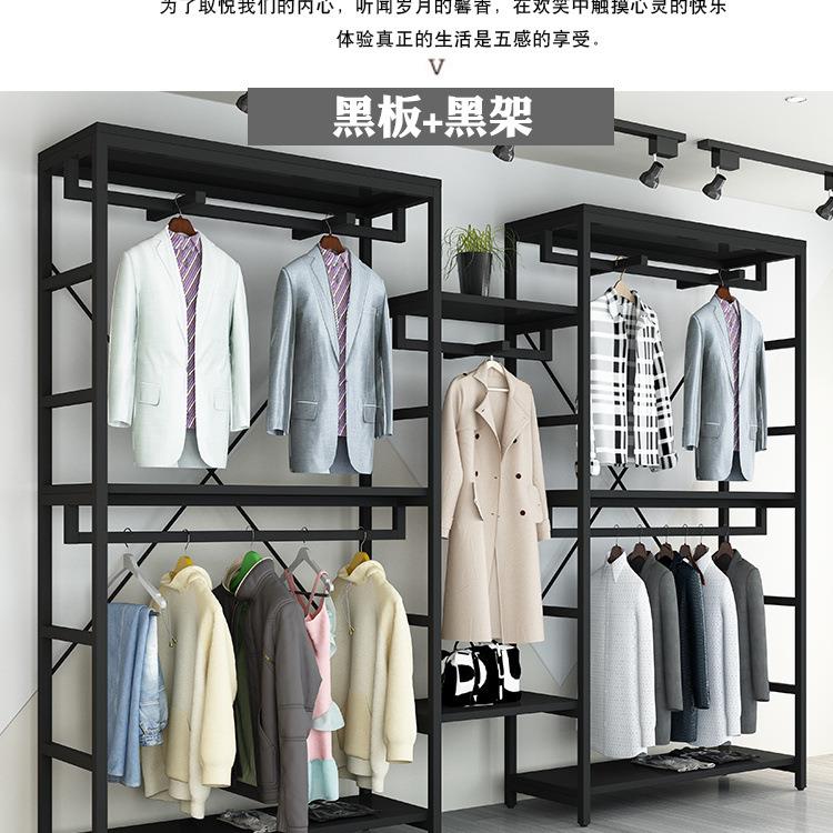 服装店展示架落地式男女童装双层挂衣母婴店铺专用货架商场展凉压