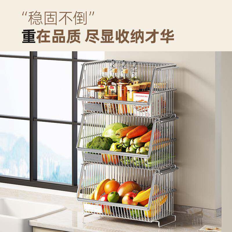 台多层推置物架蔬菜房架子可移动小车菜篮CUX子厨面收纳厨房调料