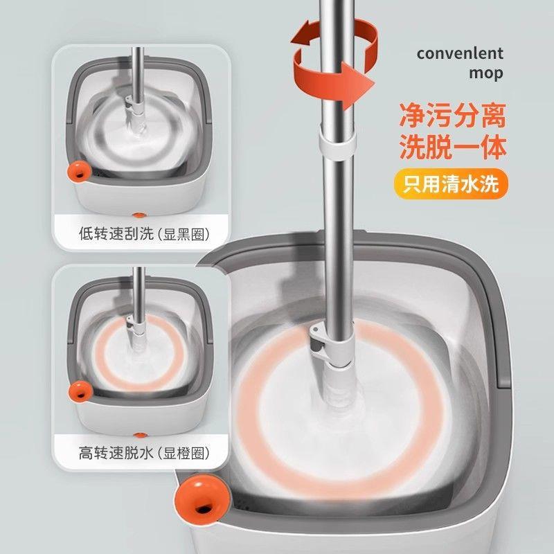 棒洁/BANGJIE净分污旋转拖自离动家用免手洗拖把一把体式懒人RPU