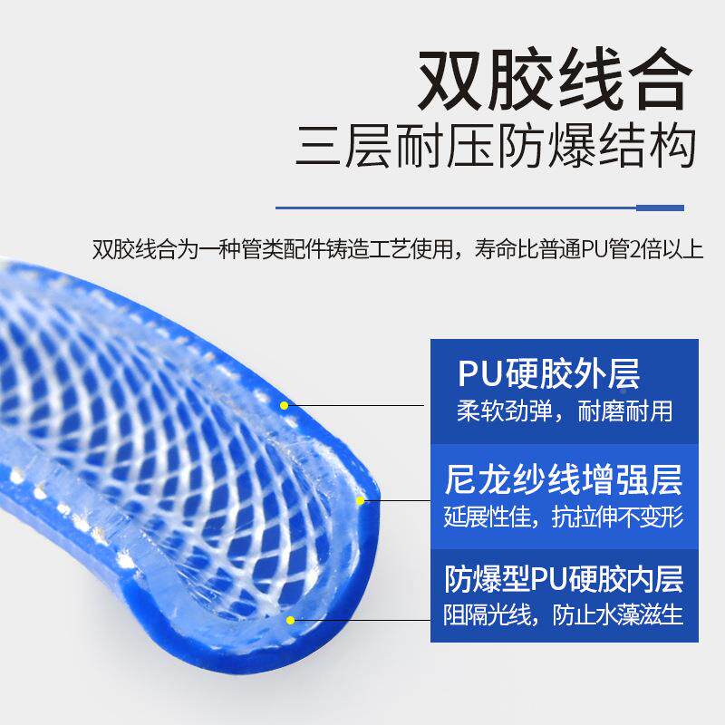 泽PU夹纱管尼龙包管气鼓卷管器高压汽纱修充气管软气动空EWH压机