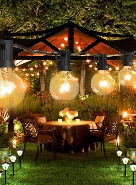 厂直销工英规G402防55ft2OUE灯钨丝灯串户外水灯串