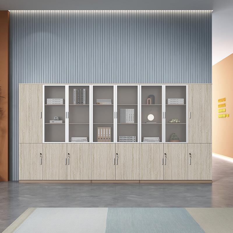 文件柜落地书WNG室柜桌置物会架办公老板配套书柜简约议室卧室资