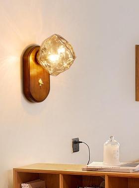 店复冰块壁IXP酒灯床头过卧道室玻璃玄关灯书古房走廊熔岩装饰氛