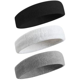 3pcs Sweatproof Sports Headbands for Men and Women hairband