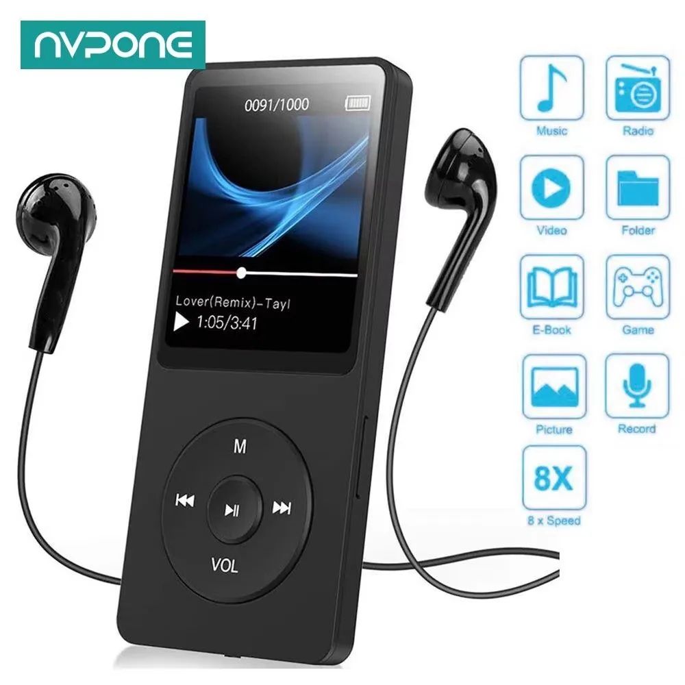 Bluetooth MP4 MP3 Lossless Music Player TFT LCD Display Walk