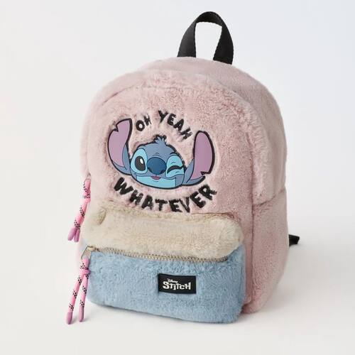 Disney cartoon Stitch New Kids Backpack Mini Schoolbag Girls