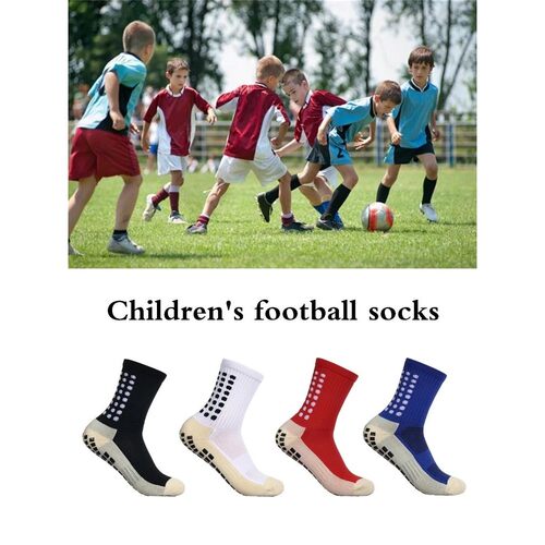 3 pairs of mid length children's sports football socks with