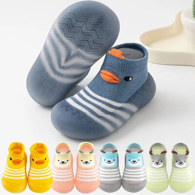 Animal Pattern Baby Floor Socks Non-slip Silicone Sole Cute