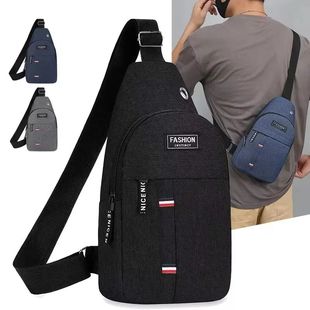 Chest Bag Men's One Shoulder Crossbody Bag Large Capacity