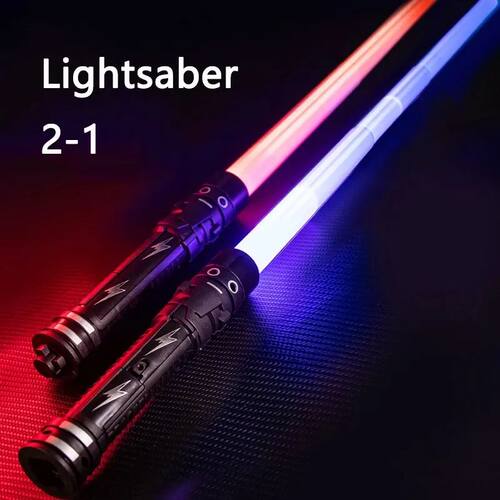 Laser Sword Lightsaber Red and Blue Double Saber Rave Transf