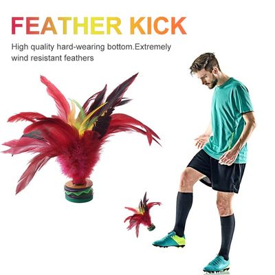2-10pcs 20cm Feather Jianzi Colorful Feathers Shuttlecock