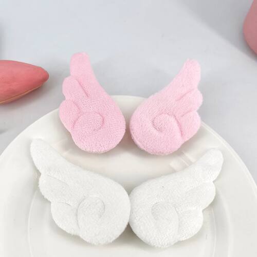 2Pcs 5cm Angel Wings Super Cute Angel Wing Plush Hairpin