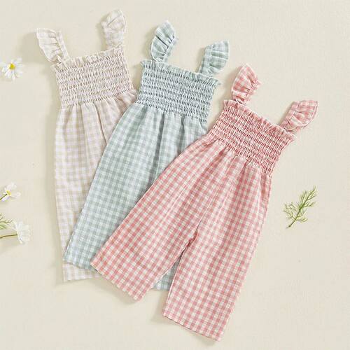 Kids Girl Overalls Clothes Infant Baby Kids Girl Sleeveless