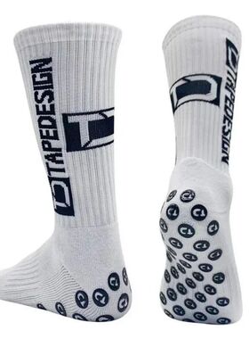 6Pairs/Lot New ANTI SLIP Tapedesign Football Socks Mid Calf