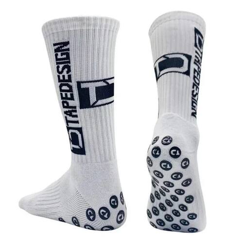 6Pairs/Lot New ANTI SLIP Tapedesign Football Socks Mid Calf