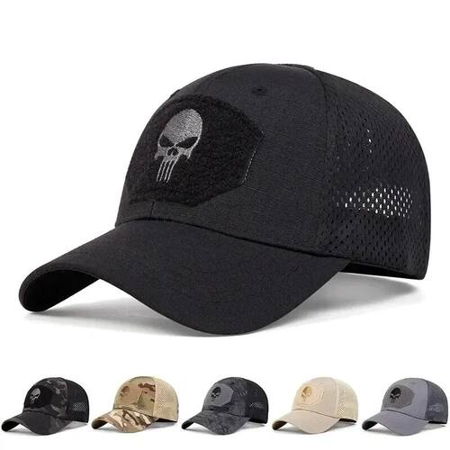 Camouflage Plaid Military Training Cap Spring Summer Outdoor