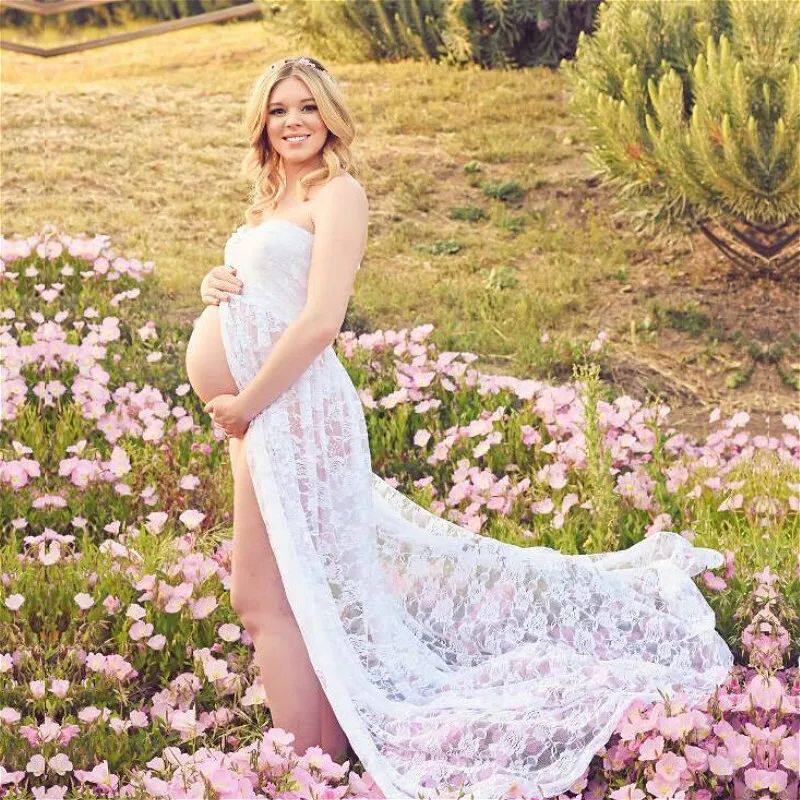 Women Pregnant Maternity Dress for Photography photo shoot图片