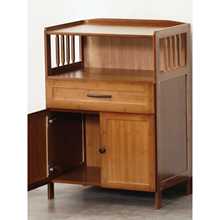 新款直销简易餐边柜碗柜多功能厨房实木收纳置物架茶新品楠竹储物