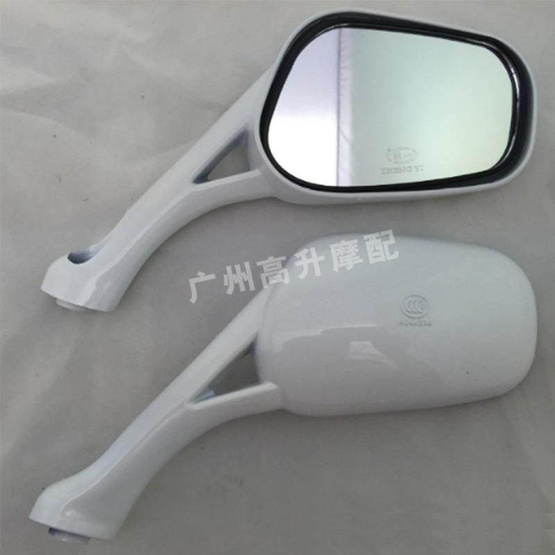 新款直销摩托车踏板车后视镜五羊大公主豪华WH125倒车镜防滑清晰