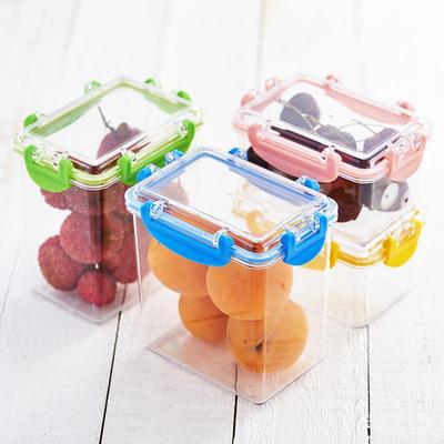 新款直销高款ins透明密封冰箱保鲜盒 五谷杂粮食品收纳盒 迷你密