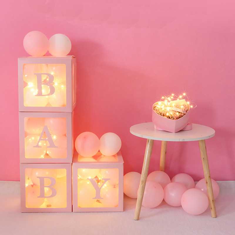 新款直销网红透明盒子BABY气球盒派对结婚告白生日装饰场景布置气
