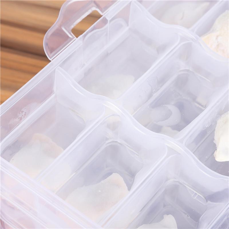 新款直销饺子收纳盒多层冰箱保鲜盒冻水饺盒不粘底可叠加鸡蛋专用