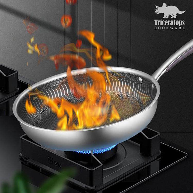 直销新款新款304不锈钢煎锅平底锅牛排锅家用多功能炒锅炒菜锅不,厨房/烹饪用具,煎锅/平底锅,淘宝优惠券,粉丝福利购,淘宝优惠卷