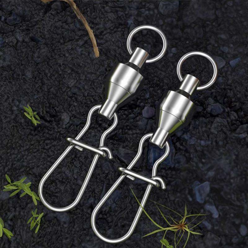 新款直销轴承转环带不锈钢增强别针 路亚亮片假饵连接器 渔具