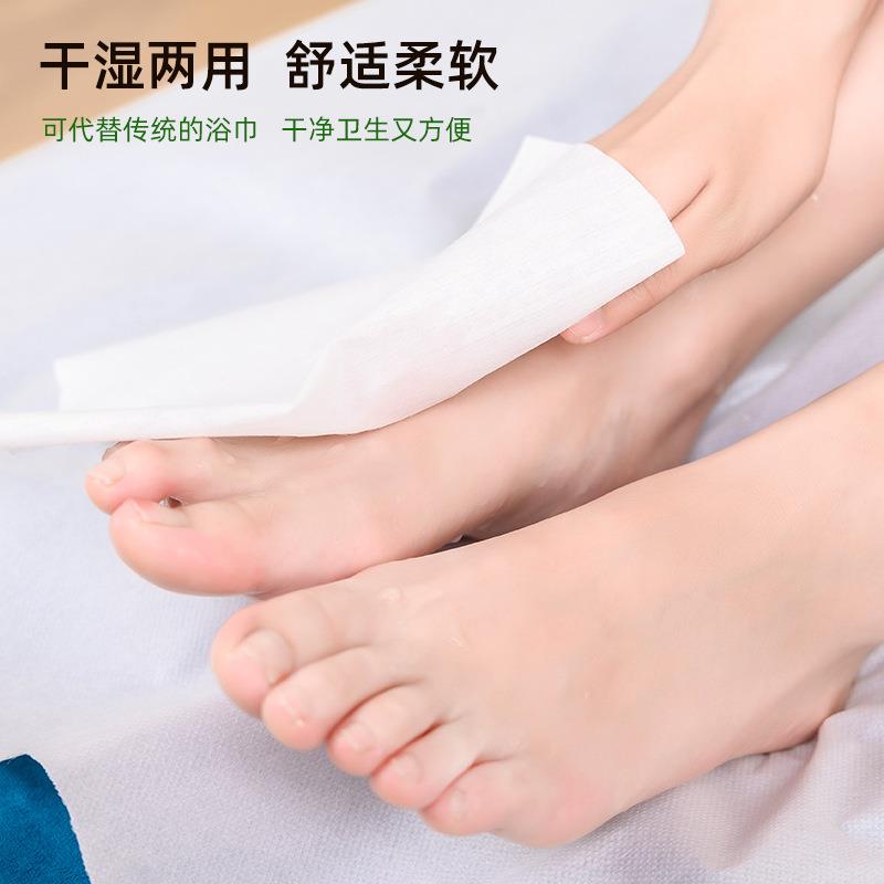 新款直销一次性毛巾足浴巾加厚足疗擦脚巾吸水布足浴店垫脚巾纸平