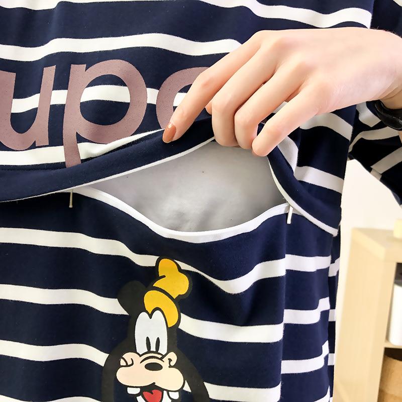 新款直销哺乳衣外出辣妈款上衣夏装哺乳期纯棉短袖t恤喂奶服夏季