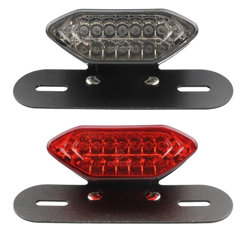 新款直销摩托车改装LED尾灯 越野车转向灯刹车灯一体尾灯多功能后