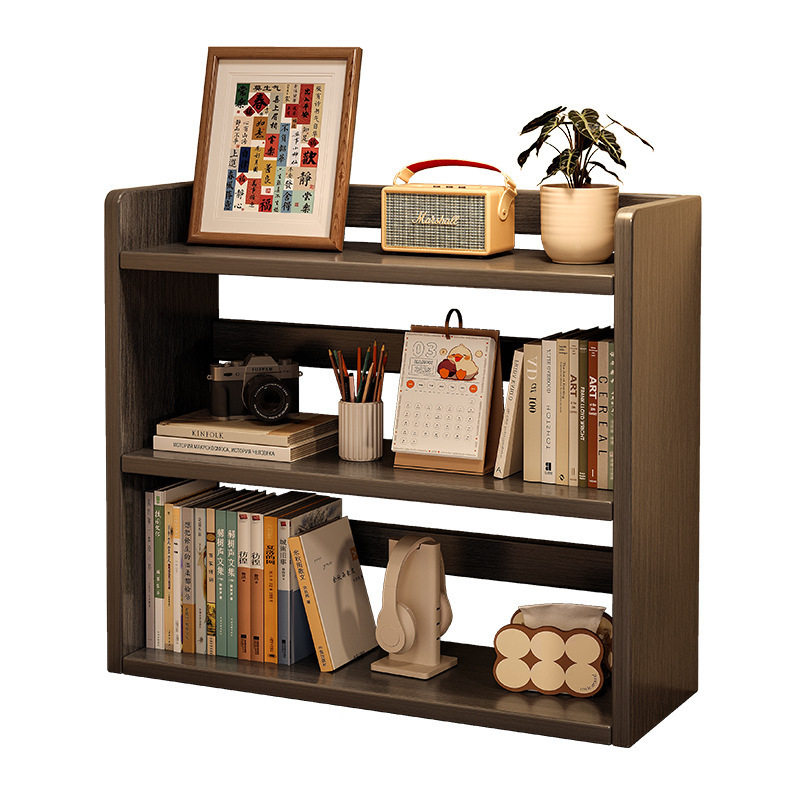 实木桌面书架桌上置物架家用上桌子儿童书桌小多层立式书柜收纳架,收纳整理,书桌收纳置物架,淘宝优惠券,粉丝福利购,淘宝优惠卷