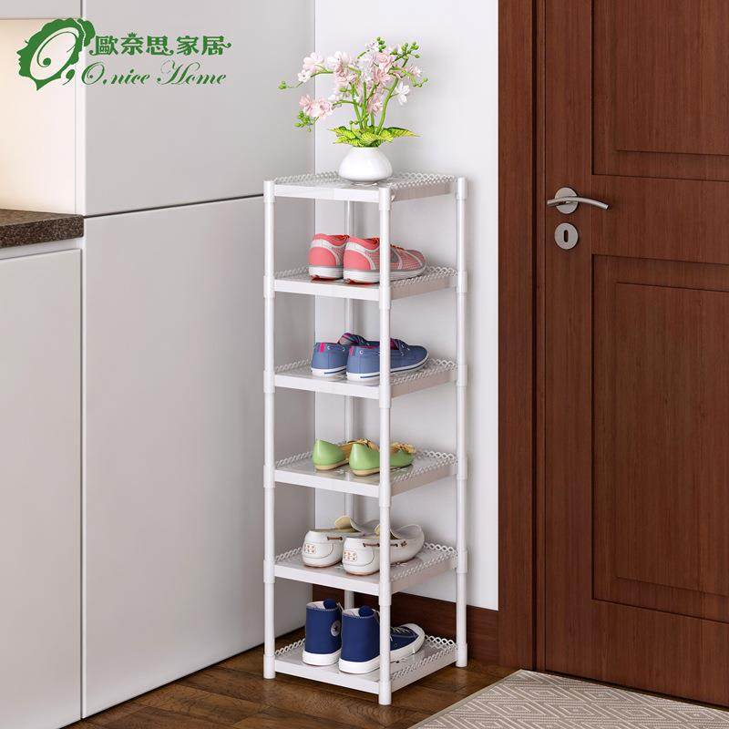 直销新款鞋架简易放门口省空间窄鞋架子塑料美观宿舍卧室客厅置物