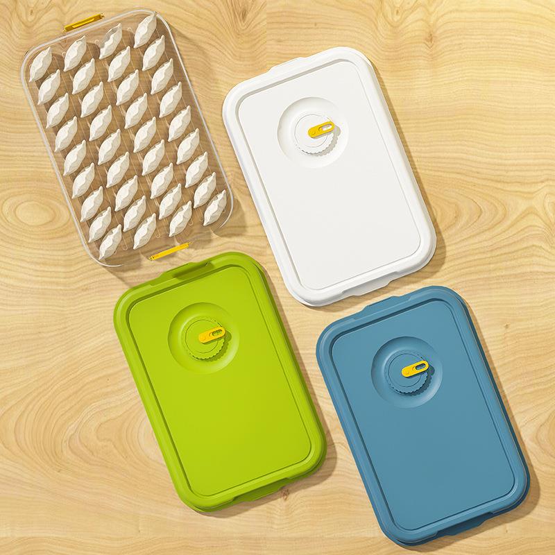 新款直销冻饺子收纳盒冰箱用食品级装水饺的专用多层冷冻速冻保鲜