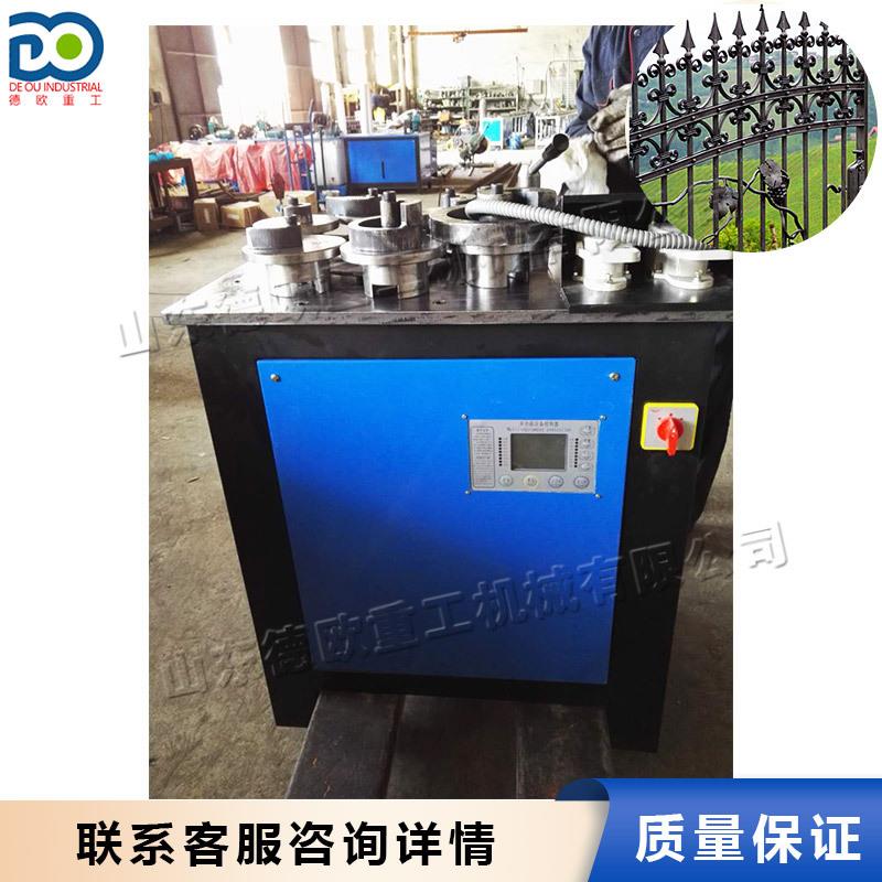 围栏楼梯家具弯花机 S型铁门栅栏弯曲成型机 小型围栏花型扭花机