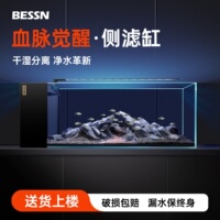 側濾魚缸客廳金晶超白玻璃龜缸小