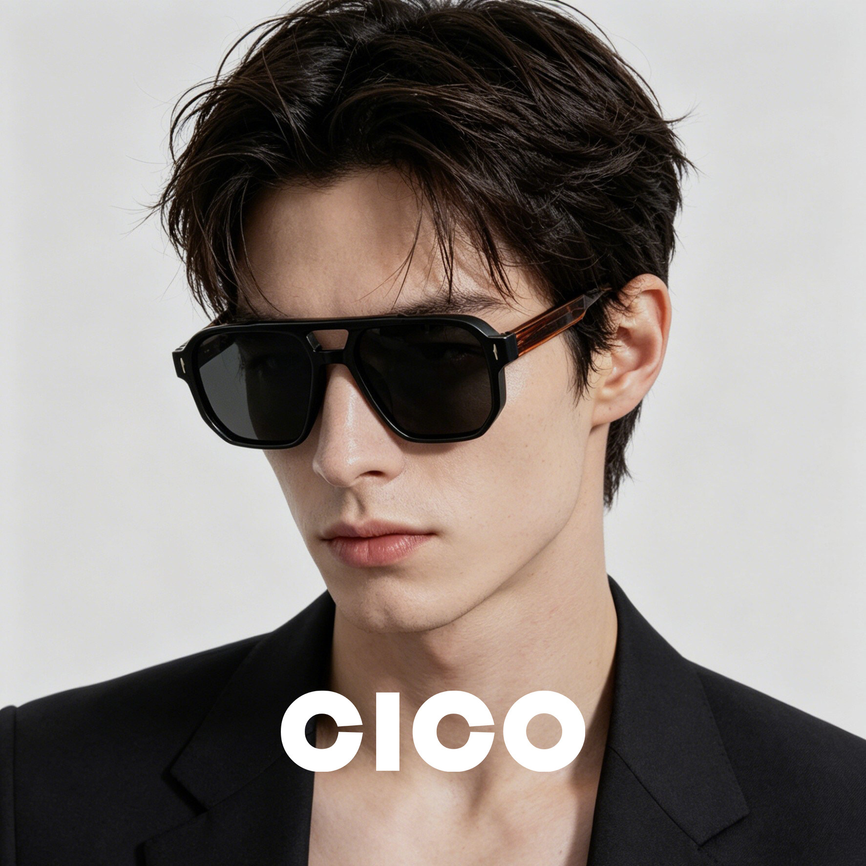 CICO小众飞行员式墨镜UV400防紫外线磨砂质感大框开车太阳眼镜