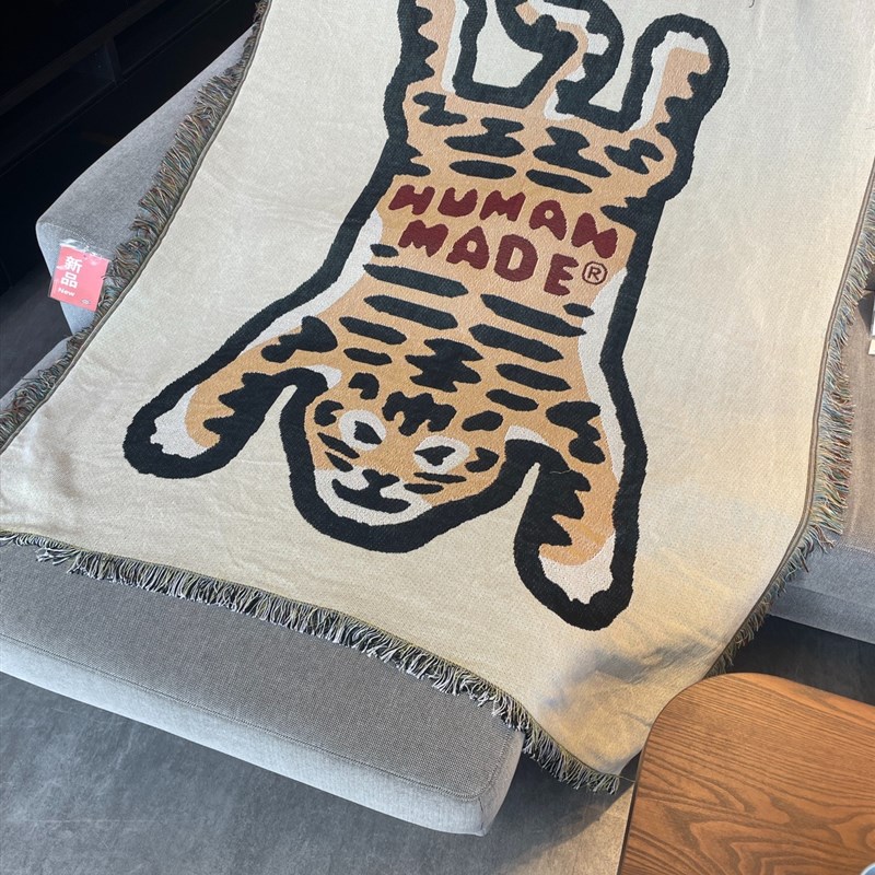 Human made老虎日韩潮流y玩家个性现代简约装饰床头毯休闲毯沙发