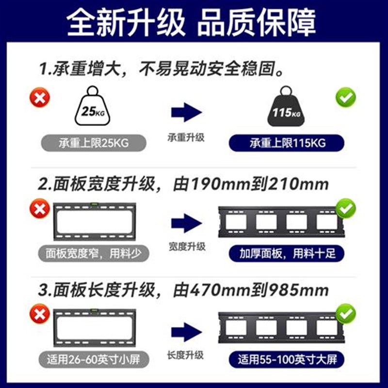 适用于雷鸟大屏电视k机挂架55 65 75 85英寸专用壁挂支架挂墙架子