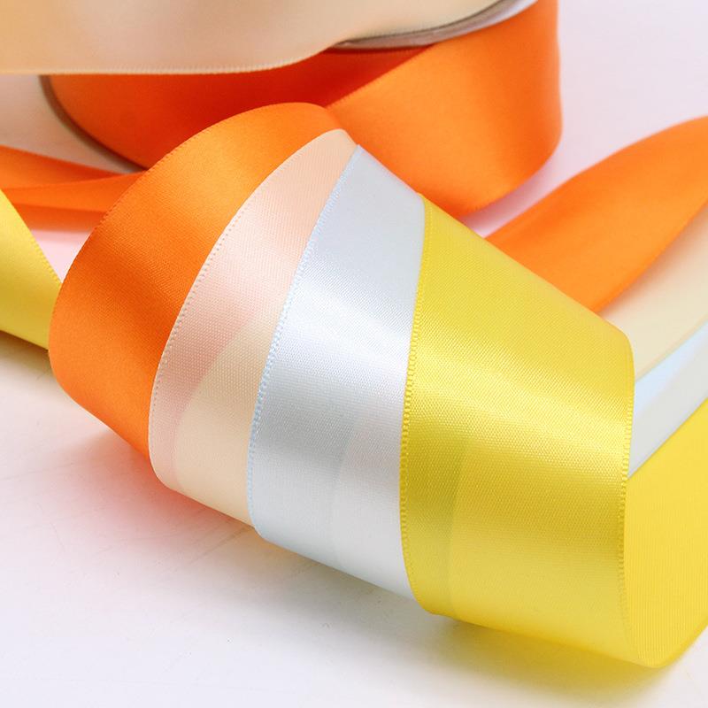 新款直销义乌3.8cm亚光涤纶带100码/卷 花束礼品包装丝带彩带