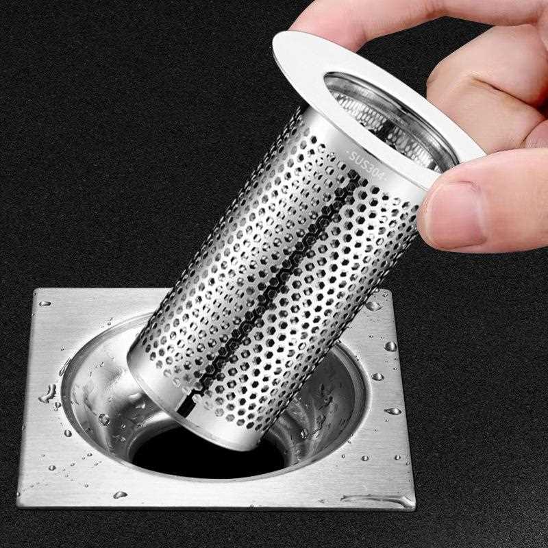 新款直销不锈钢毛发地漏过滤网面盆下水管道卫生间洗手池脸盆防堵