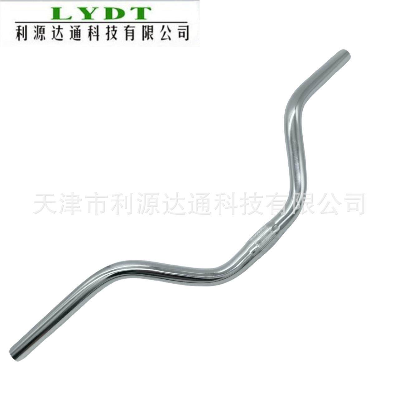 新款直销铝合金高燕把600&times;25.4&times;H100，淑女车把 把横 加高燕把