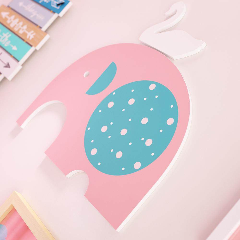 新款直销高分子_6211_女孩房卡通粉色大象照片墙装饰画动物相框墙,家居饰品,DIY亲子装饰画,淘宝优惠券,粉丝福利购,淘宝优惠卷